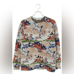 Christian Dior Embroidery design knit sweatshirt, RARE